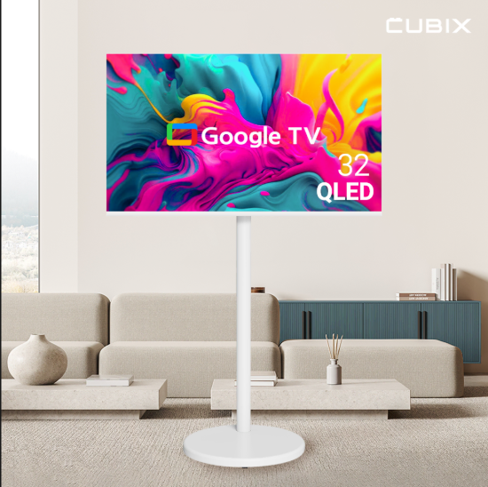 무빙큐빅스 화이트에디션 32인치 FHD QLED 삼탠바이미 스탠바이미