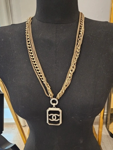 샤넬 군번줄 목걸이
