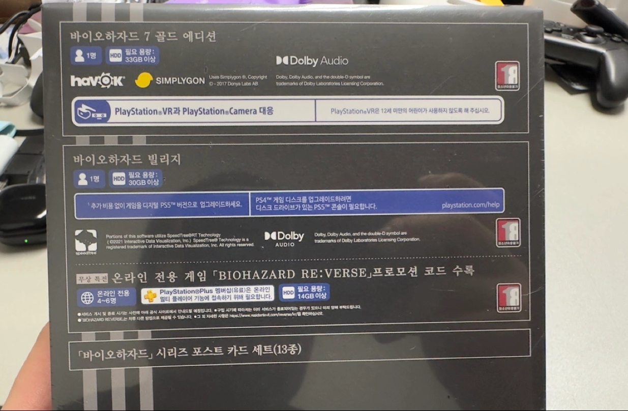 바이오하자드 25주년 셀렉션 1,2,3 새상품 레트로 게임